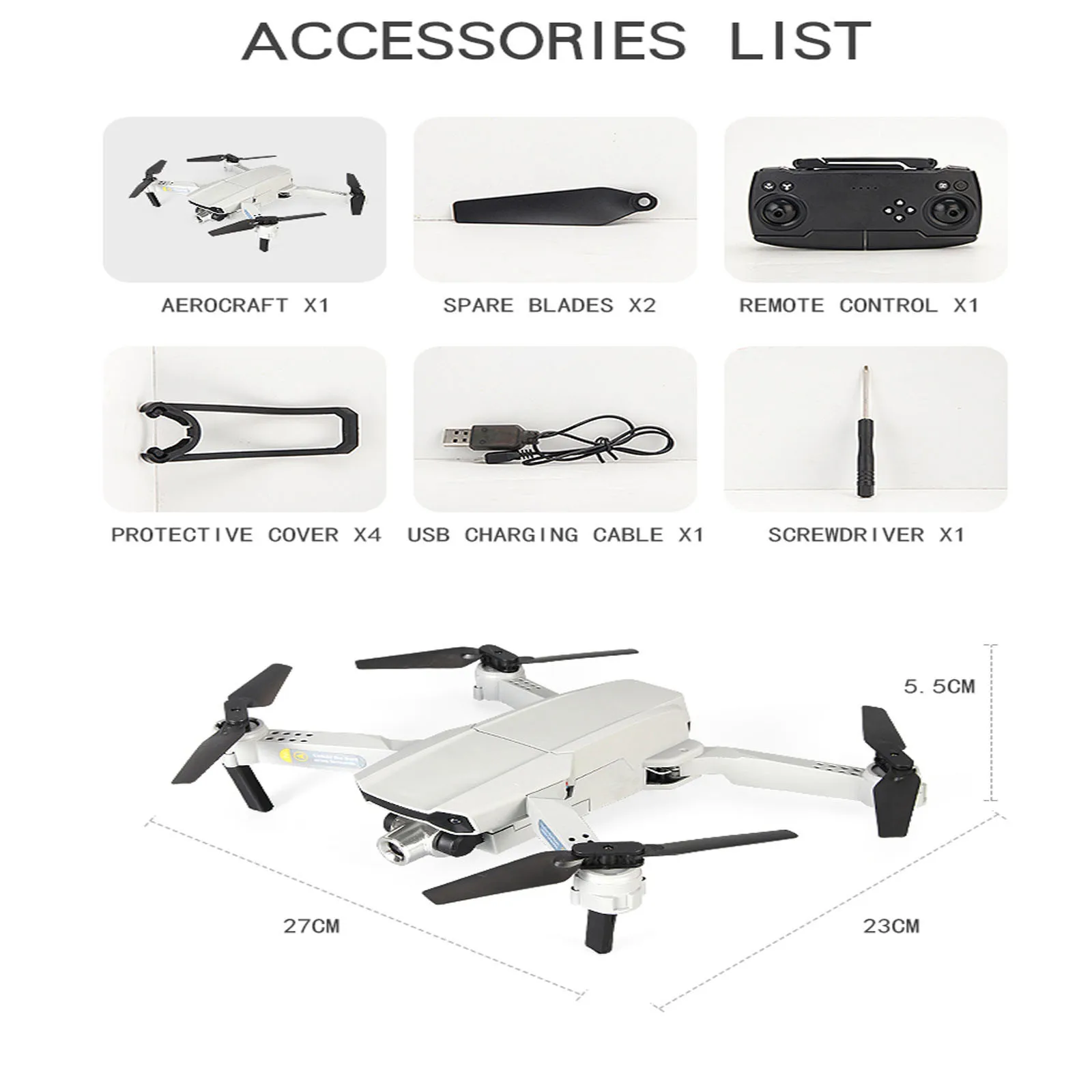Складные дрон Квадрокоптер с камерой CSJ X2 дистанционный пульт 4K один/Двойная
