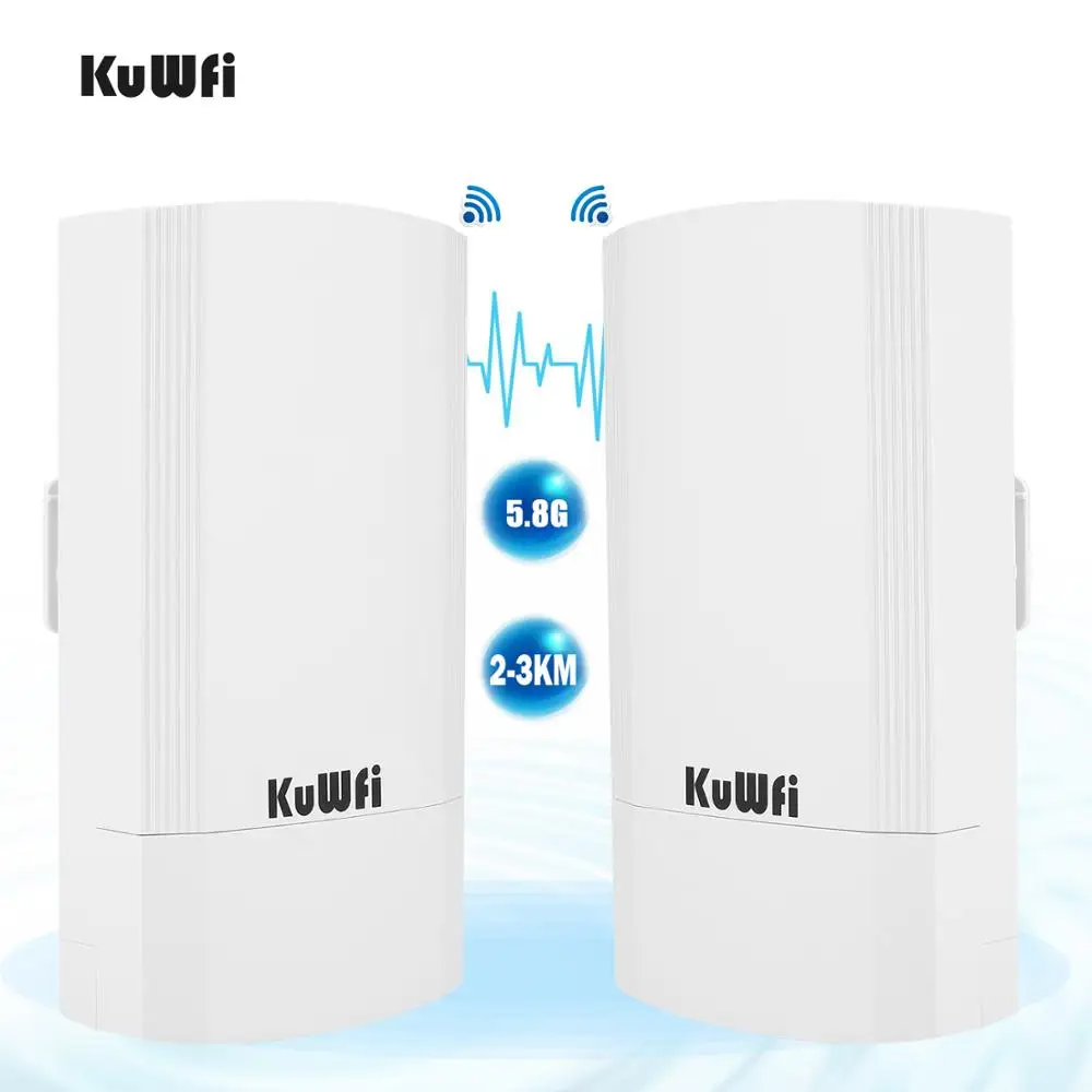 KuWFi 900 Мбит / с Открытый беспроводной CPE маршрутизатор 5.8G Беспроводной