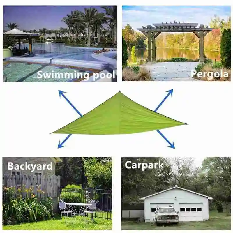 Тент укрытие от солнца 3/4/6 м пляжный Открытый Кемпинг садовый гамак