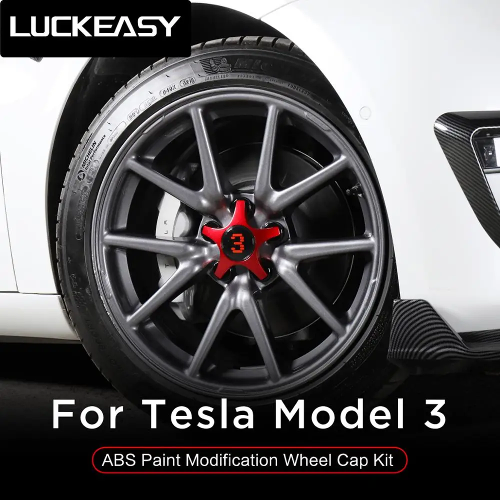 LUCKEASY набор крышек для автомобиля Tesla Model 3 20 дюймов 4 шт./комплект|Гайки и болты| |