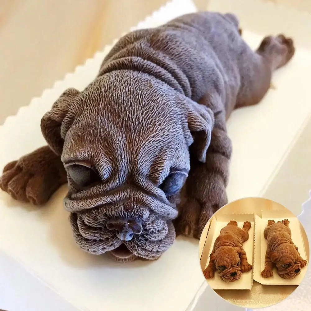 3D форма для выпечки печенья Shar Pei Dog шоколадная декоративное печенье инструмент