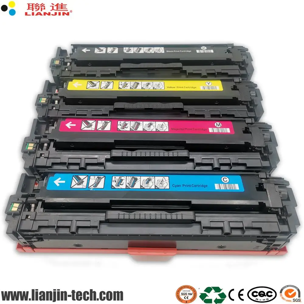 CF540A CF541A CF542A CF543A CF540 совместимый картридж с тонером для принтера hp Laserjet M254 M254nw M254dw