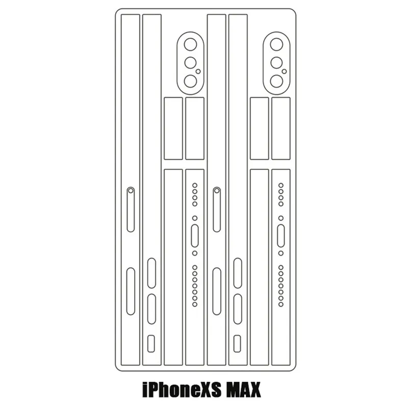 SIANCS 2 шт прозрачная боковая пленка для мобильного телефона для iphone11 8 8plus Xs XSMAX XR Rim защитная пленка ультра-тонкая ТПУ Гидрогелевая пленка - Цвет: for iPhonexs max