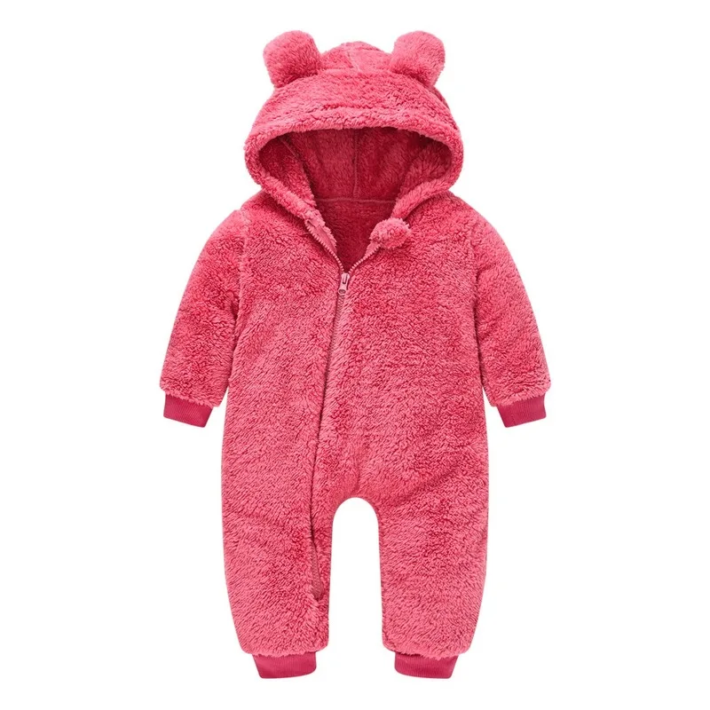 

Newborn Baby Romper Winter Costume Baby Girls Clothes Coral Fleece Warm Boys Clothing Bodysuits Cute Baby Rompers Jumpsuit