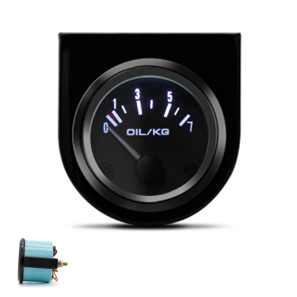 

Измеритель давления масла, автоматический прибор с датчиком давления масла, 2 дюйма, 52 мм, автомобильный манометр давления масла, 0-7 бар/0 ~ 100 PSI, 12 В