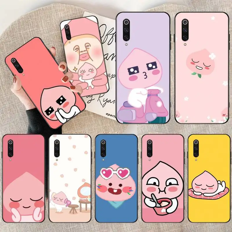 Чехол для телефона с милым мультяшным изображением медведя персикового принца