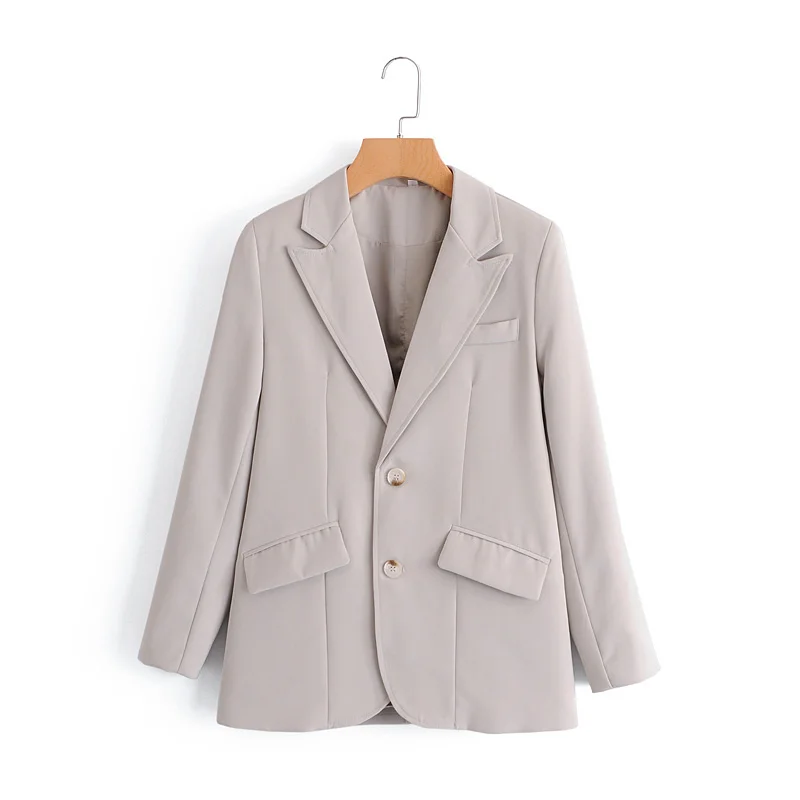 Women's blazer autumn new style fashion temperament commuter button tie lace suit collar long sleeve women blazers suit jacket