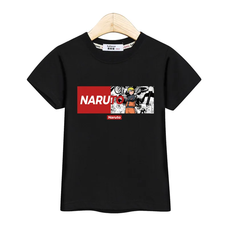 Kids anime tops boys Naruto t-shirt summer teen short sleeve shirt fashion tees boy t |