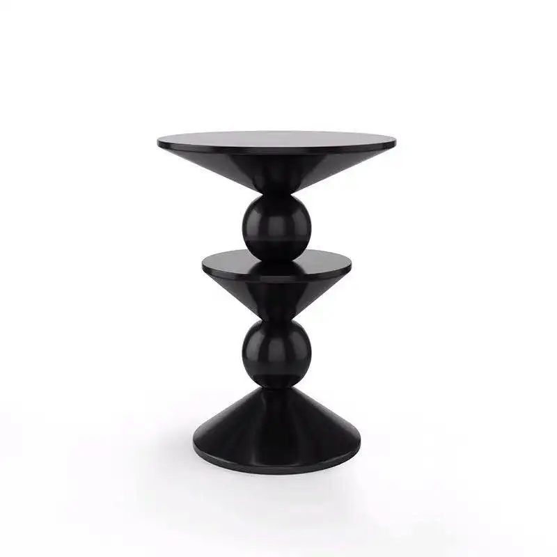 

Northern Europe tea table small family tea table simple round balcony small tea table ins