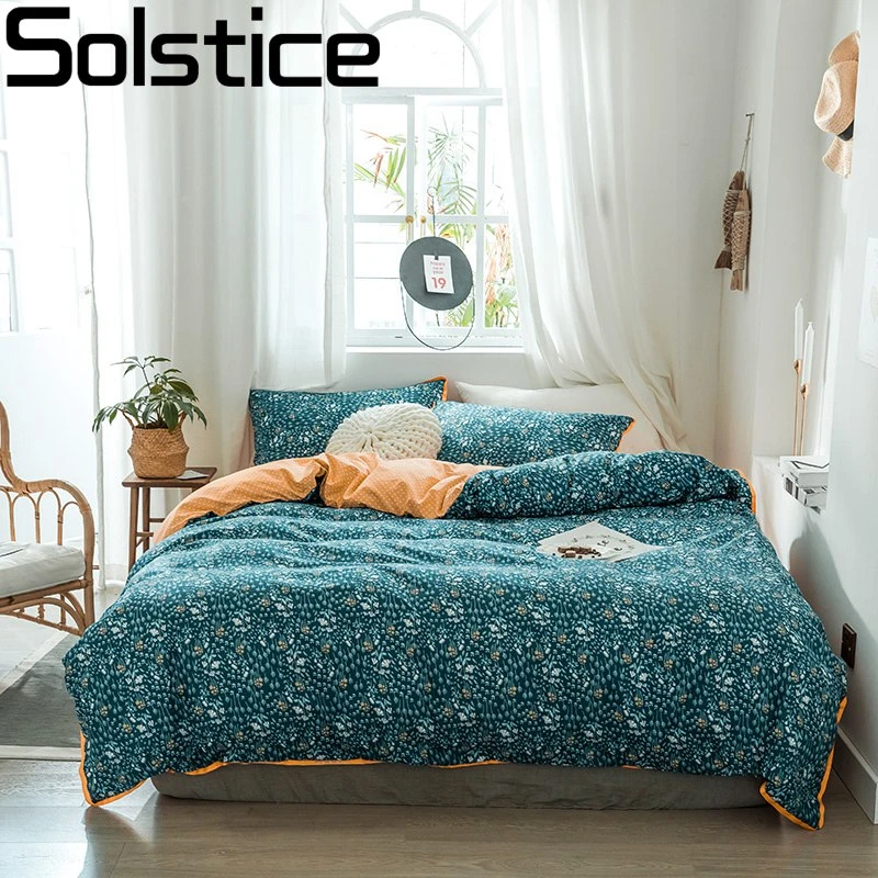 Solstice/Модный комплект постельного белья фиолетового и красного цвета в полоску