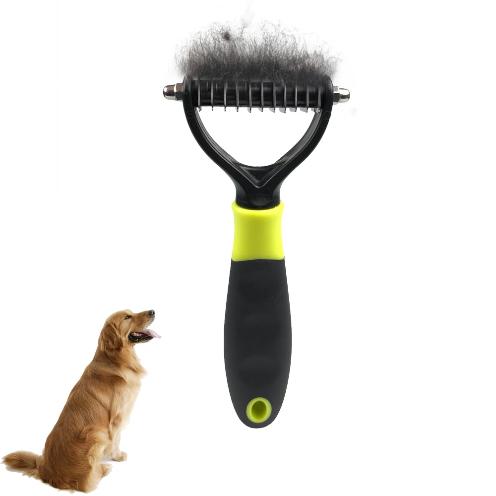 Расческа для удаления шерсти собак и кошек безвредная щетка ухода за шерстью