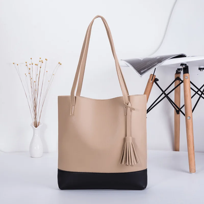 

New Color Matching Large Capacity Flow Handbags Female Solid Color Women's Corssbody Tote Pink Single Shoulder Bags for Women
