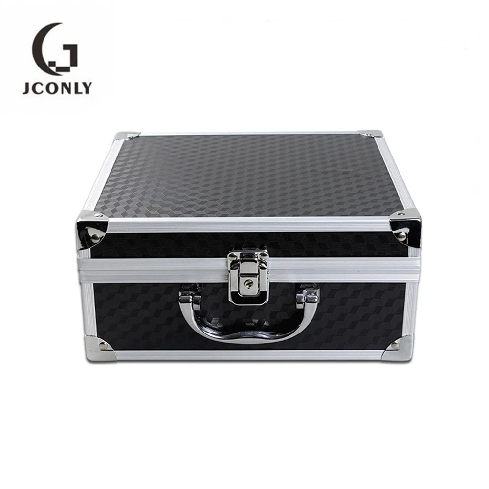 

Tattoo Kit Box Case Tattoo Kit Case Box Lock Key Aluminum Makeup Travel Carry Box Storage Case with Sponge for Tattoo Supplies