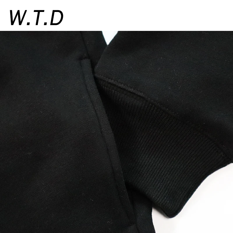

W.T.D New Men Hoodies Christmas Style Sweatshirt Original Design Star Print Fashion Pullover Hoodie Cotton Fleece Winter Autumn