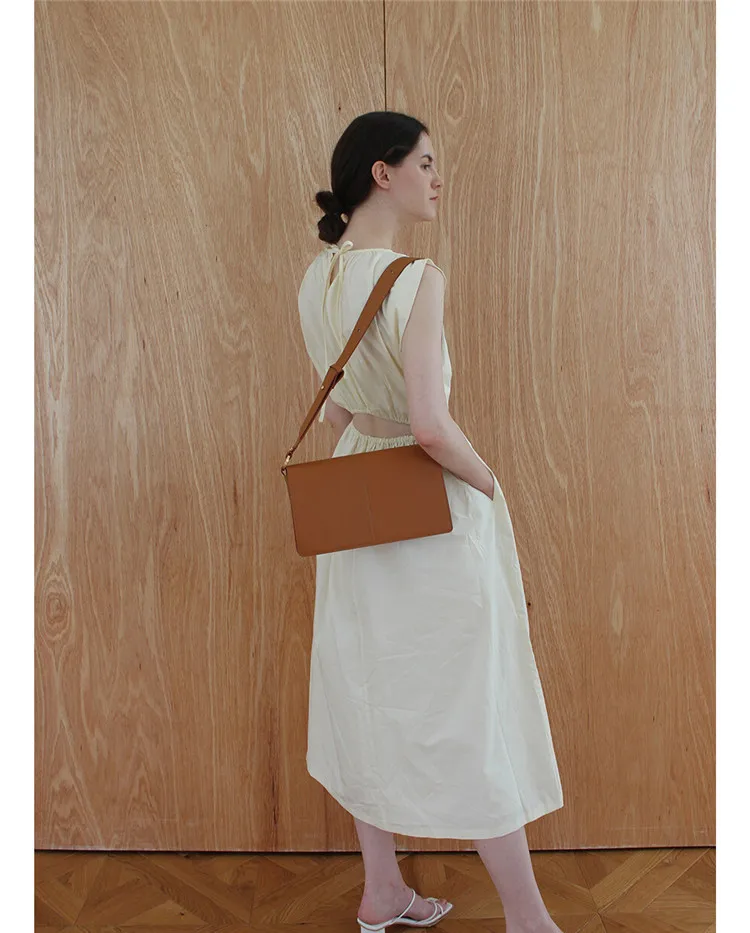 

Retro Chic Baguettes Shape Women Shoulder Bags Design Brand Handbag for Female Luxury PU Leather Hand Bag Ladies Purses