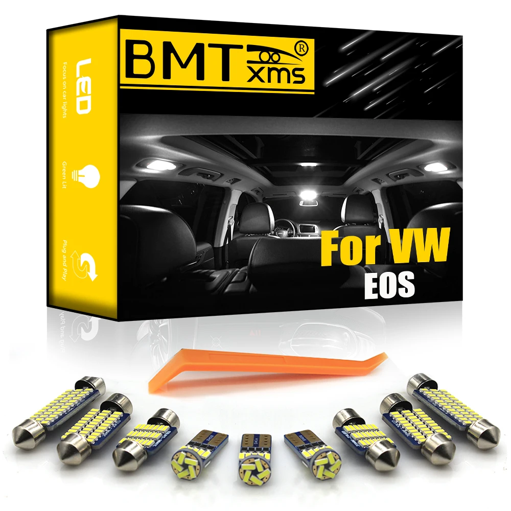 

BMTxms для Volkswagen VW EOS 2007-2016 Canbus автомобиля светодиодный Интерьер Карта Купол Магистральные светильник комплект ошибок авто аксессуары