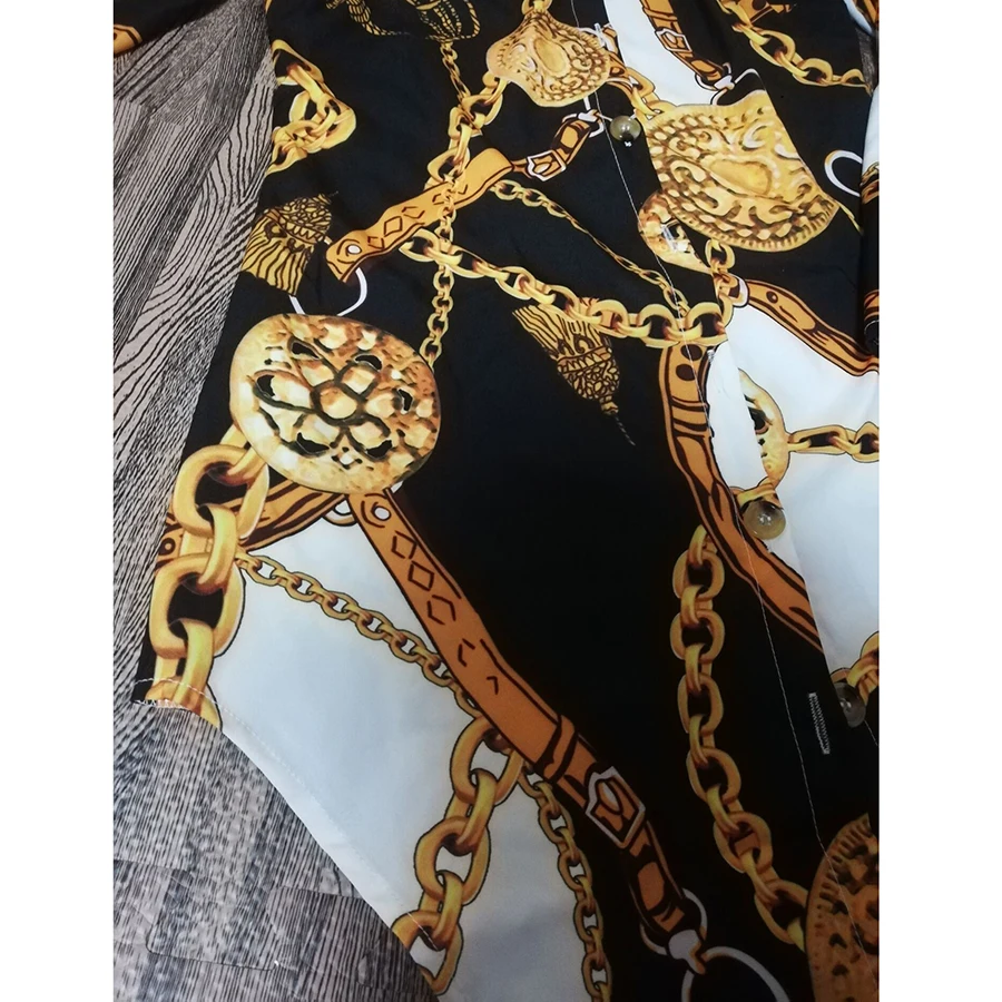 

2020 explosion models casual ladies shirt dress fashion printed shirt collar dress multi-color optional