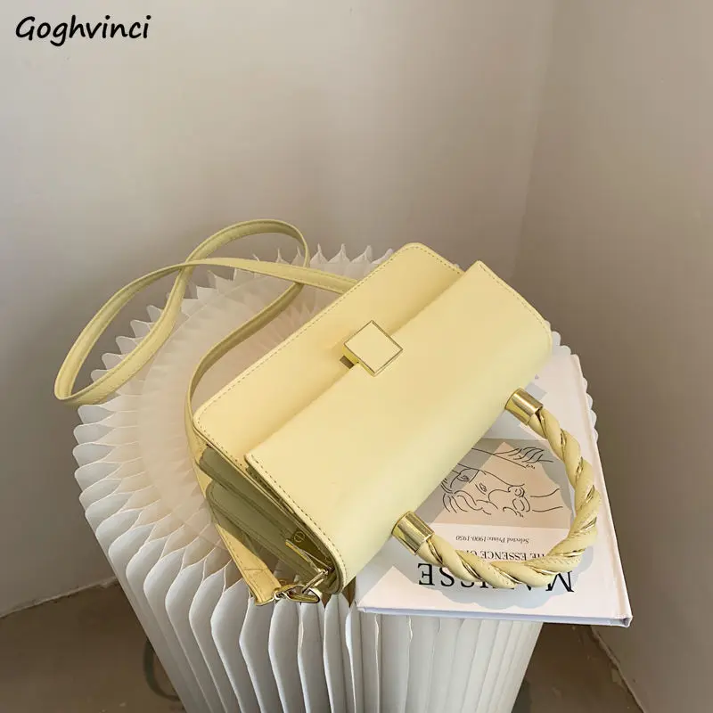 

Fashion PU Leather Crossbody Bags Women Handle Big Capacity High Quality Thread Handbags Ladies Elegant Popular Flap Bag Trendy