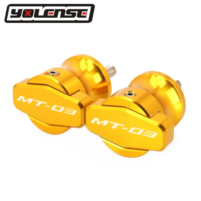 

For YAMAHA MT-03 MT03 MT 03 Motorcycle CNC Aluminum Frame Stands 6MM Screws sliders Swingarm Spools Slider M6