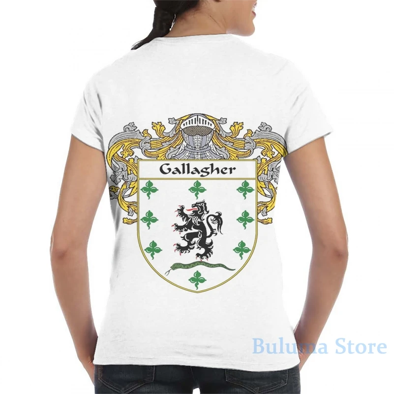 Футболка Gallagher с изображением герба оружия для мужчин и женщин модная футболка