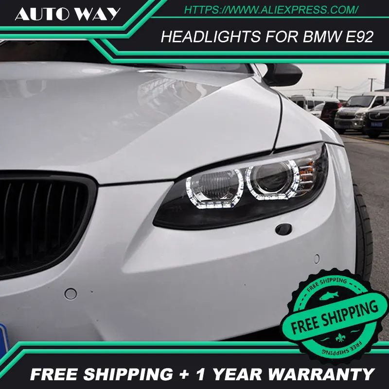 Чехол для стайлинга автомобиля BMW M3 328i 335i 330i E92 E93 2006 2012 светодиодный фары H7 D2H