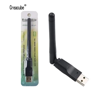 Беспроводной Wi-Fi адаптер Creacube, 2,4 ГГц, 150 Мбитс, 2 дБ, Wi-Fi антенна, WLAN сетевая карта, USB Wi-Fi приемник, чип MTK7601 для ПК