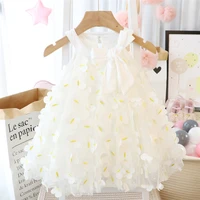 baby girl dress fashion comfortable children clothes 2021 summer new butterfly white dress girls sleeveless party dresses