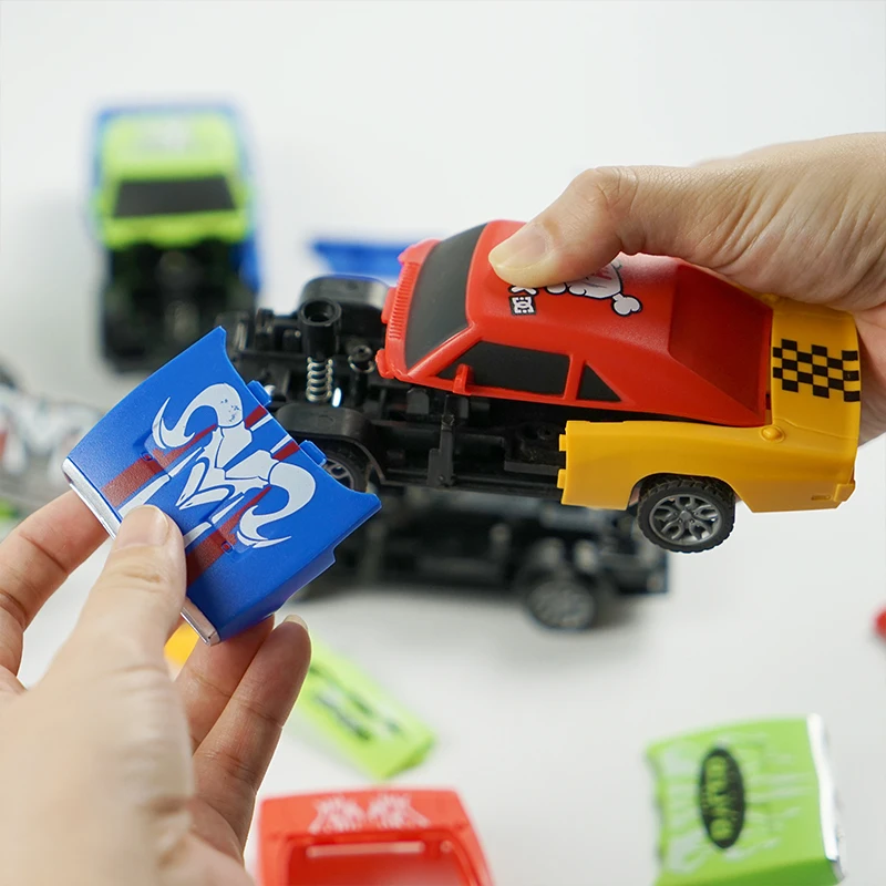 

Игрушечная модель автомобиля, игрушечная машинка с отрывом от столкновения, разборная детская мини-машинка, игрушки для мальчиков, подарок,...