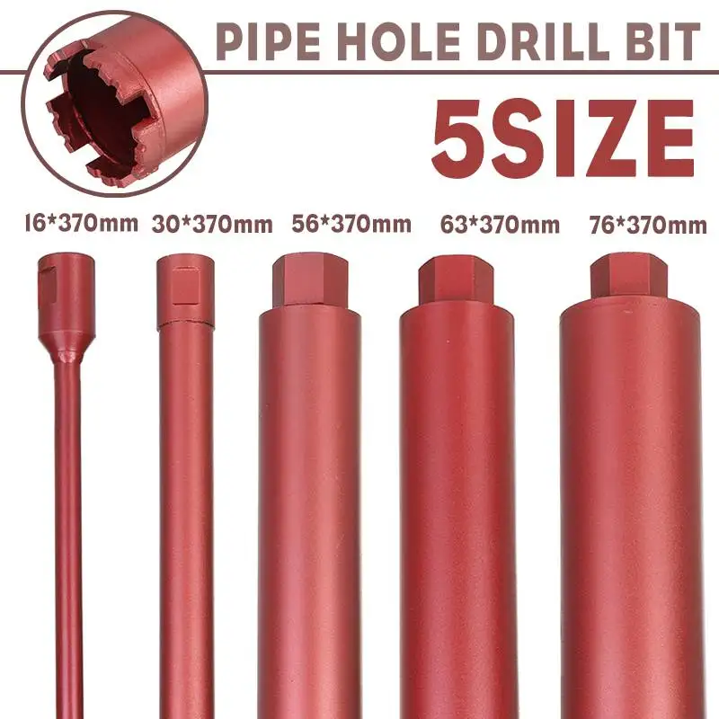 

370mm Diamond Core Drill Bit Hole Saw Water Drill Bit Set For Air-conditioner Range Hood Stone Glass Ceramic Tile Concrete