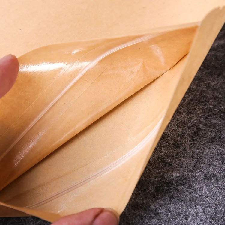 10 шт. крафт-бумаги ziplock бумажный мешок домашнего хранения многоразовый
