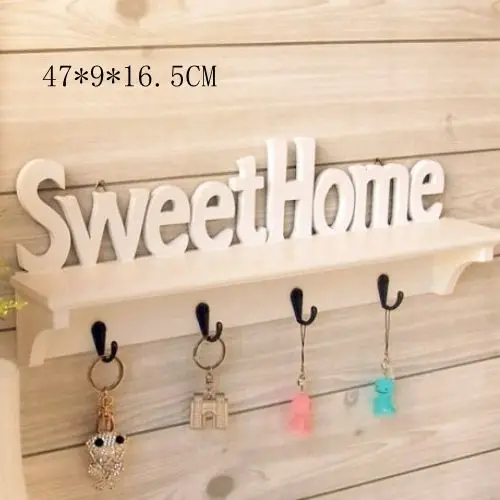 

Log Sweet Key Hook Home Decoration Hanger Plastic Wood Door Wall Mounted Hanger Storage Towel Shelf/Coat Bag Hat Clothes Rack