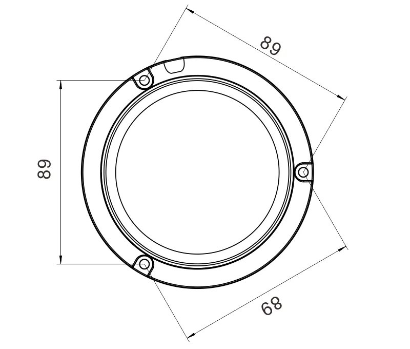 

24W IP69K Waterproof Amber Safety Rotating Light For School Bus