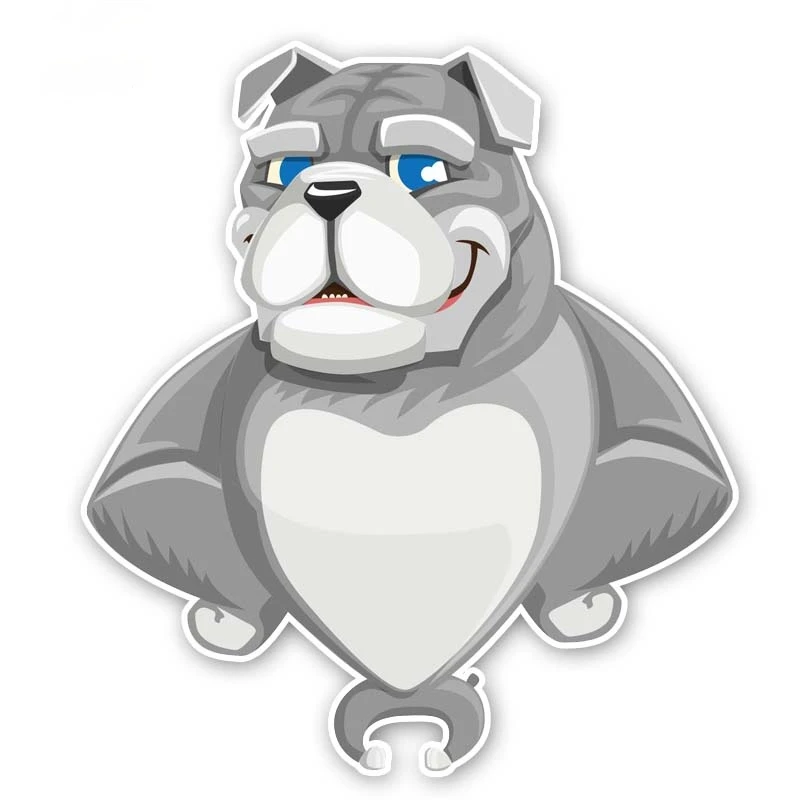 

Creative A Strong Dog Interest Windshield Trunk Bodywork Car Sticker Decal PVC16x12cm