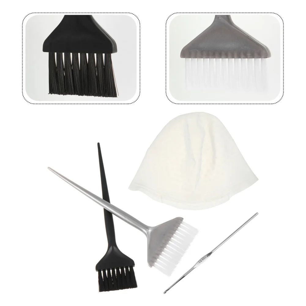 

4pcs Professional Hair Coloring Cap Kit Reusable DIY Hair Dyeing Cap Kit
