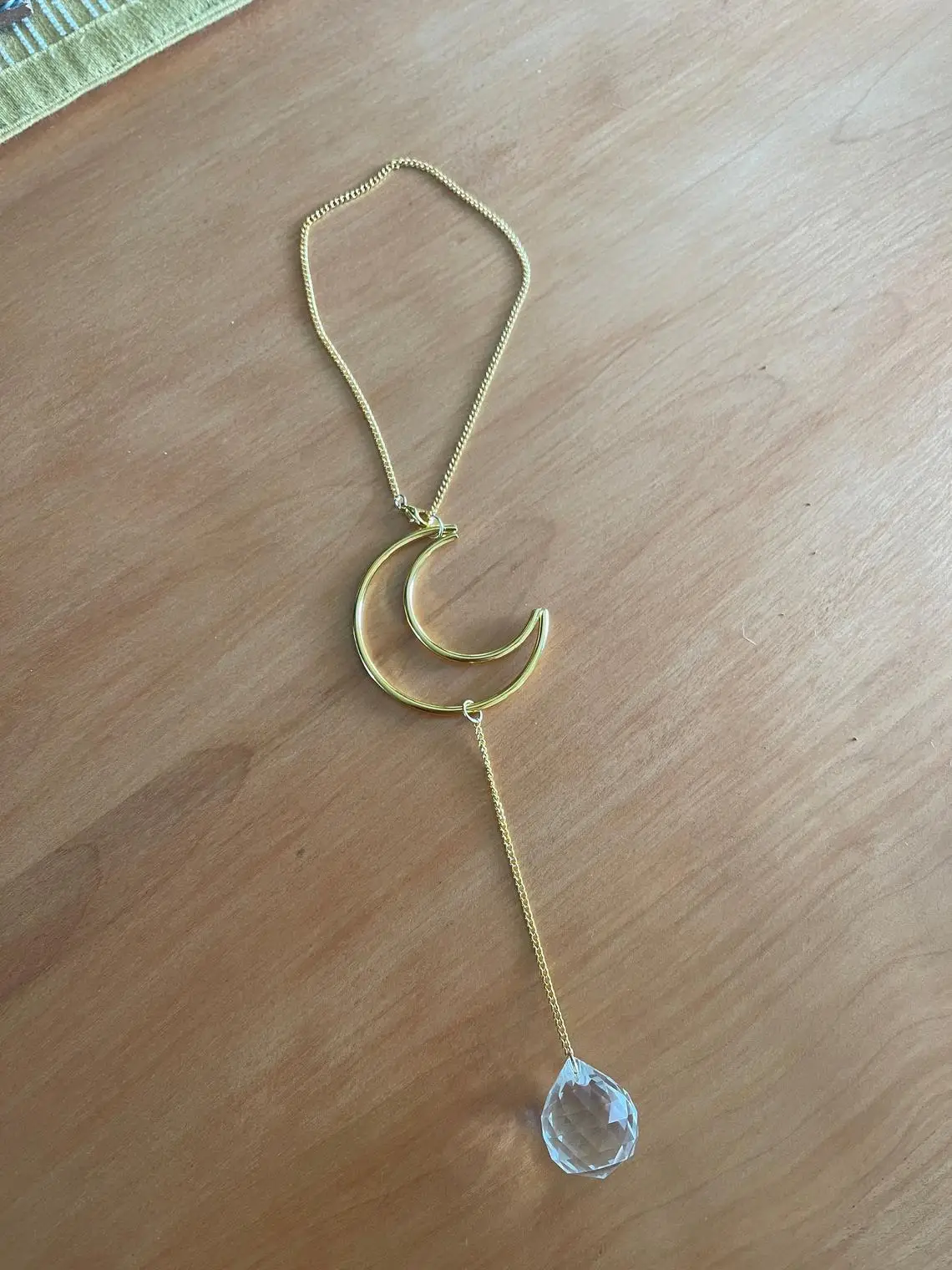 Зеркало заднего вида в форме Луны Хрустальная Призма Ловец Солнца радуга