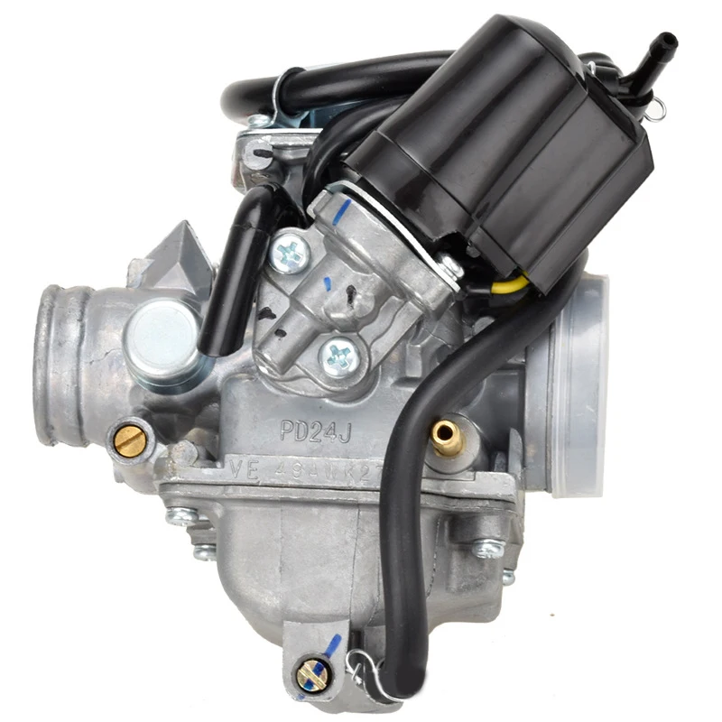 Карбюратор PD24J 24 мм Электрический карбюратор для двигателя Gy6 100cc 125cc 150cc 200cc