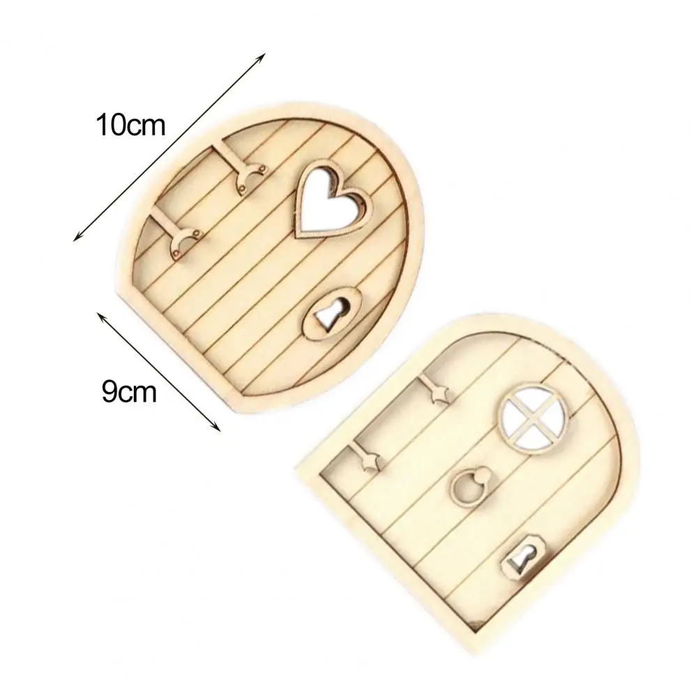 

DIY Wooden Fairy Elf Door Craft Kit Christmas Door Decoration Vintage Miniature Fairy Garden Decor Dollhouse Accessories Gift