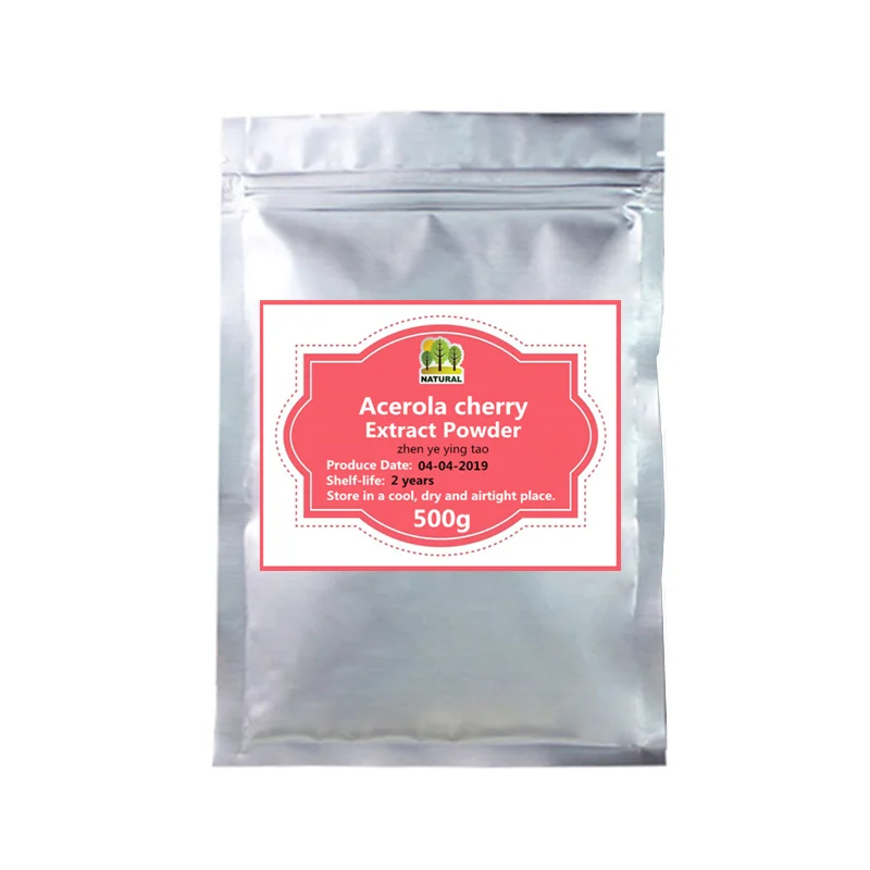

50-1000g,100% Natural Anti-Aging and Emollients Function Acerola Cherry Extract Vitamin C Powder,Zhen Ye Ying Tao