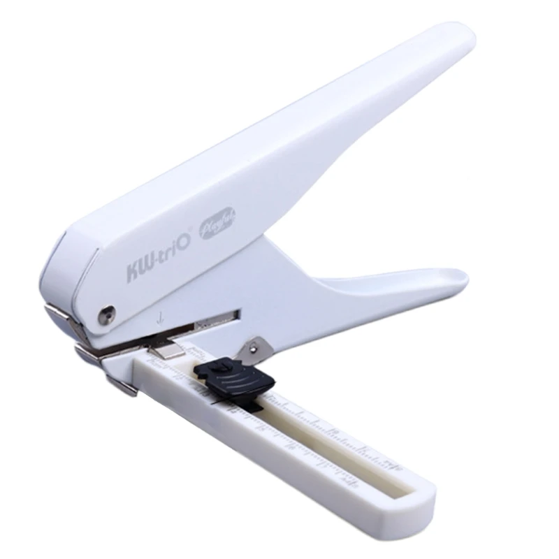 Office Adjustable Hole Puncher with Detachable Flexible Positioning Ruler Chip Tray Pitch 15-80mm | Канцтовары для офиса и