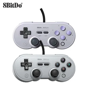 8bitdo проводной SN30 Pro USB геймпад пк переключатель хост NS малиновый пирог Паровая баня с рокер вибрации для оконные рамы Android macOS переключатель