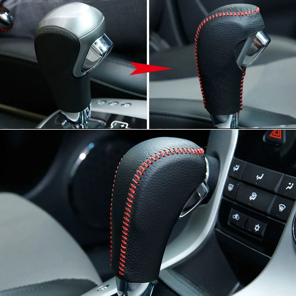 Автомобильный Стильный кожаный чехол для Chevrolet Cruze 2009-2011 2012 2013 2014 Головка рычага