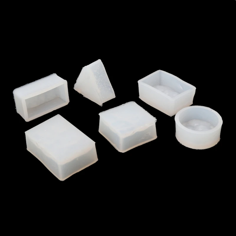 

6Pcs Silicone Resin Water Wave Pendant Mold Casting Mould Jewelry Making DIY