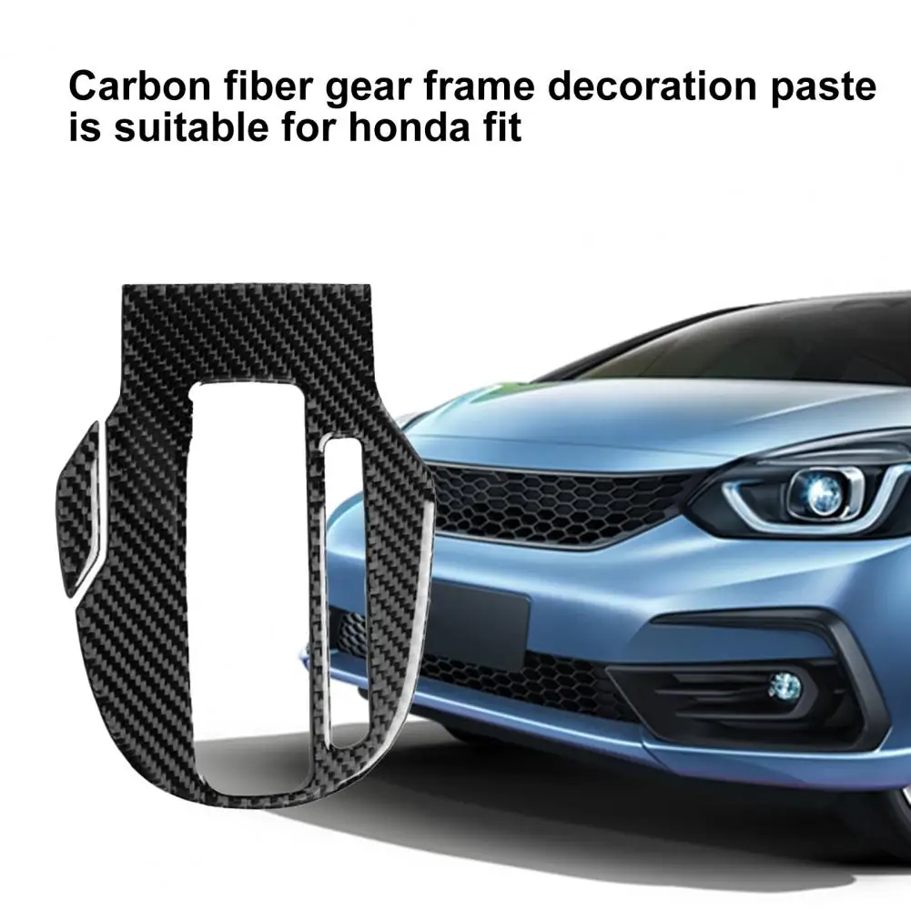 

2Pcs Carbon Fiber Gear Shift Panel Cover Trim Car Stickers for Honda FIT JAZZ 2014-2018 Right Drive