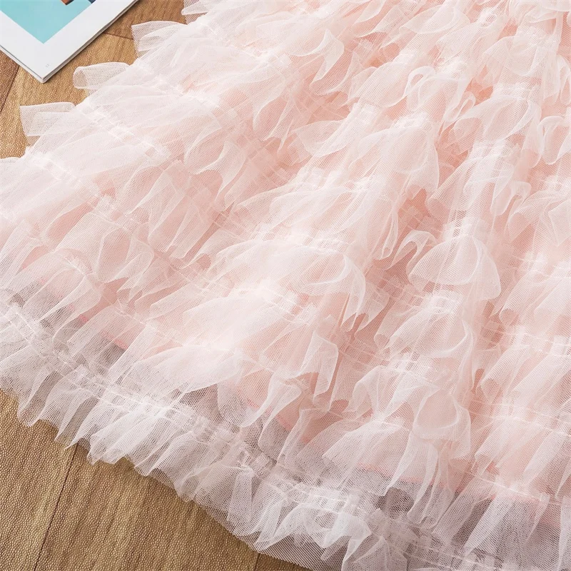 

Girls Dresses 2020 Princess Girl Clothing Lace Dress Sweet Dress for Girl Kids Dress 3 8 Years Children Vestidos Summer Costume