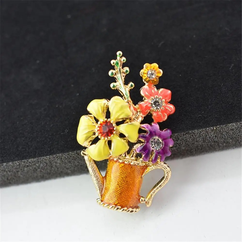 2 шт. женская брошь в виде корзины с цветами|Броши| |