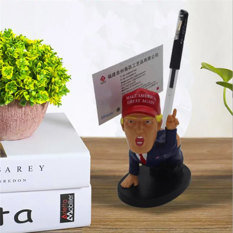 

Funny Donald Trump Action Figure Squishy Joke Toy Hard Anti Press Pity Car Interior Accessories Pen That Can Be Played