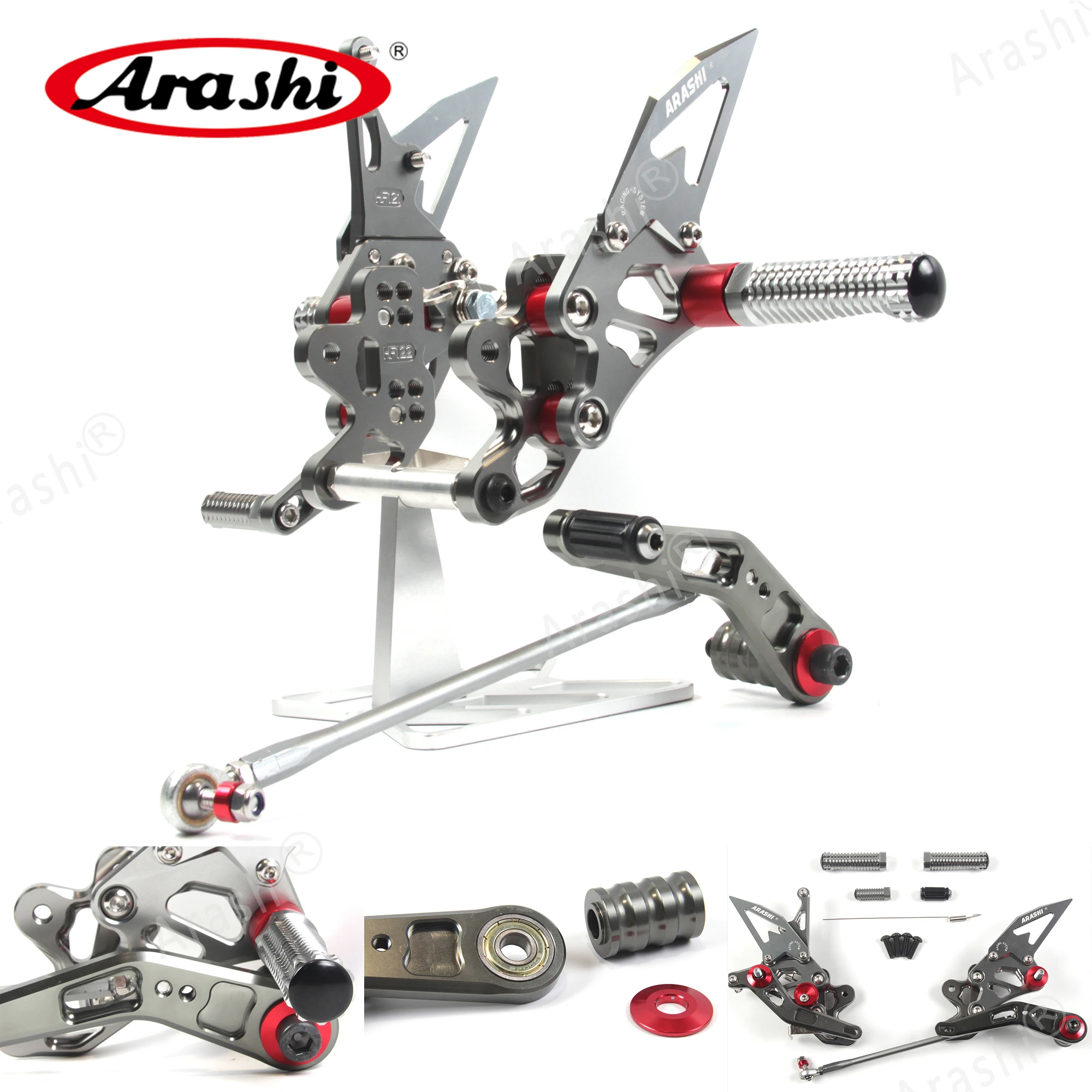 Араши мотоцикла для ног Rearset SUZUKI GSXR GSX-R 600 750 2006 2007 2008 2009 2010 GSX750R CNC регулируемый езды