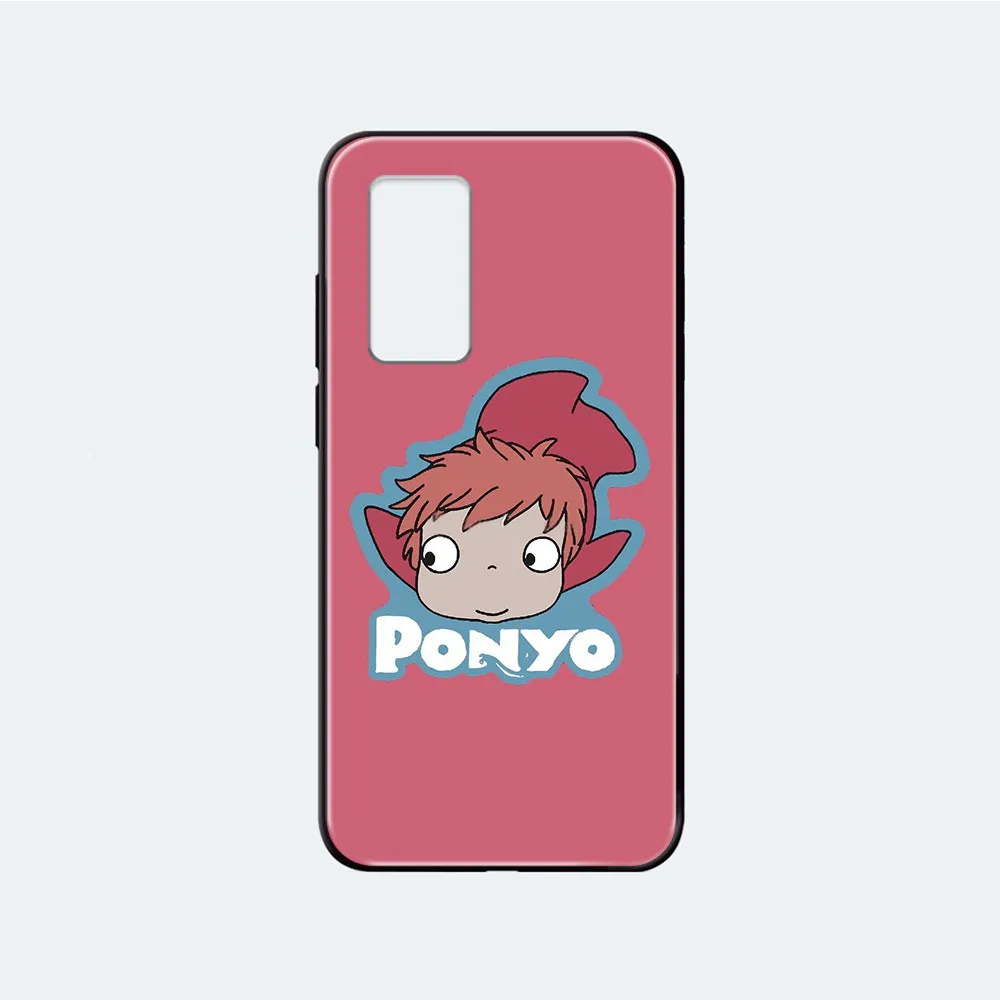 Чехол для телефона ponyo on the cliff Etui черный корпус Huawei nova P Y 2 3 6 7 8 9 10 20 30 I Smart Plus Z Lite Pro II
