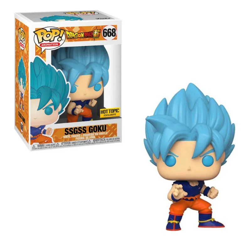 Funko Pop Dragon Ball SUPER SSGSS GOKU #668 виниловая экшн фигурка куклы игрушки|Игровые фигурки и