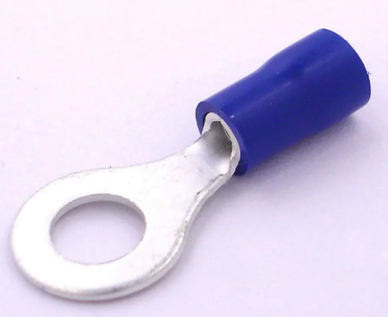 50 шт./партия RV2-6 синий кольцевой изолированный клеммный кабель провода